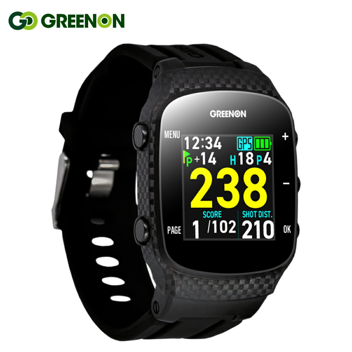 GreenOn グリーンオン 正規品 THE GOLF WATCH GN101 ザ ゴルフウォッチ GPS watch ゴルフナビ ウォッチ 2023モデル 「 腕時計型GPS距離測定器 」 【あす楽対応】