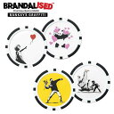 BANKSY バンクシー 正規品 リバーシブル カジノチップマーカー2個セット 2024モデル 「 BABM-02 」 【当店在庫品】