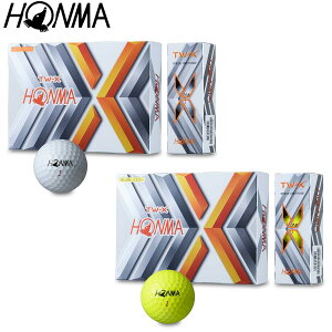 HONMA GOLF(本間ゴルフ)日本正規品 T//WORLD (ツアーワールド) TW-X ゴルフボール1ダース(12個入) 「BT-1908」 【あす楽対応】