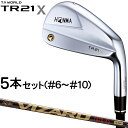 ホンマ HONMA GOLF(本間ゴルフ)日本正規品 T//WORLD(ツアーワールド) TR21 X アイアン VIZARD TR20-65 カーボンシャフト 5本セット(#6〜#10) 【あす楽対応】 その1