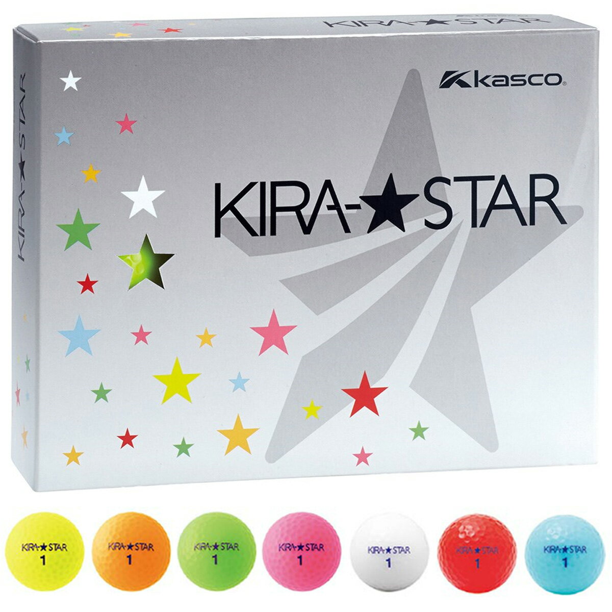 kasco キャスコ 正規品 KIRA★STAR2 キラスターツー ゴルフボール 1ダース(12個入)