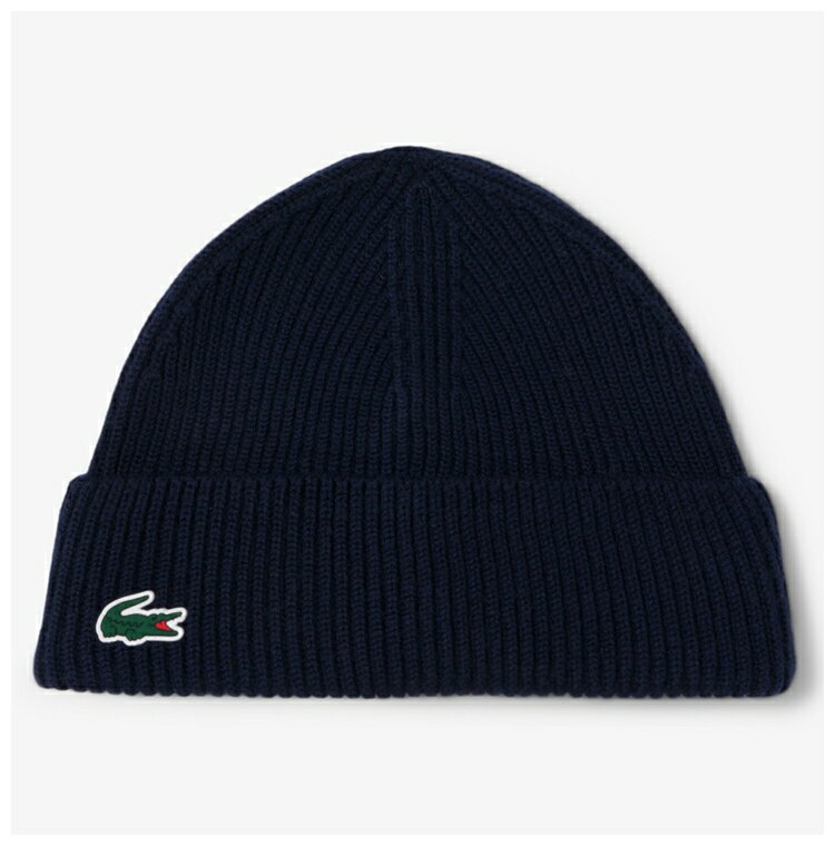 【11/18 エントリー/抽選で最大100%ポイントバック】 LACOSTE ラコステ 正規品 フリースライニング リブニット ゴルフ ビーニー ニットキャップ 2025新製品 「 RB7710-10 」 【当店在庫品】