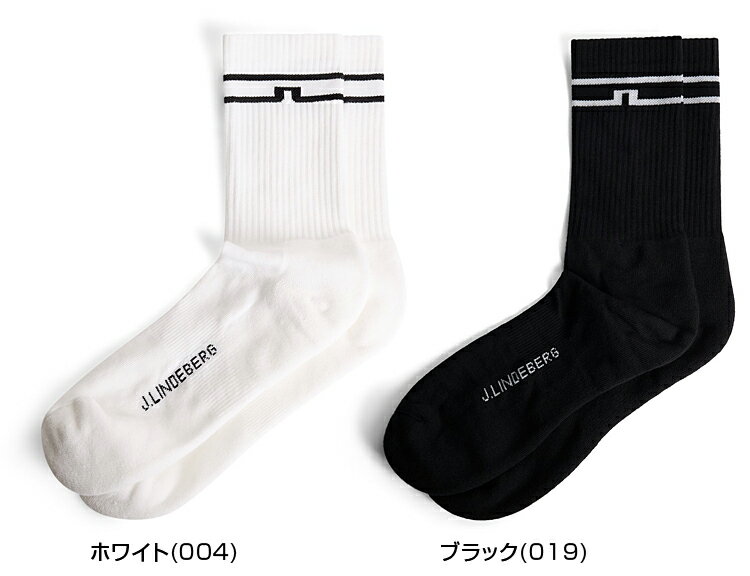 【11/4～11/11限定!エントリーで最強翌日配送商品10倍!】 J.LINDEBERG ジェイリンドバーグ 正規品 Connel ジャカードロゴ ストライプ ゴルフ メンズ ソックス 2025新製品 「 073-44831 ( GMAC13683 ) 」 【当店在庫品】