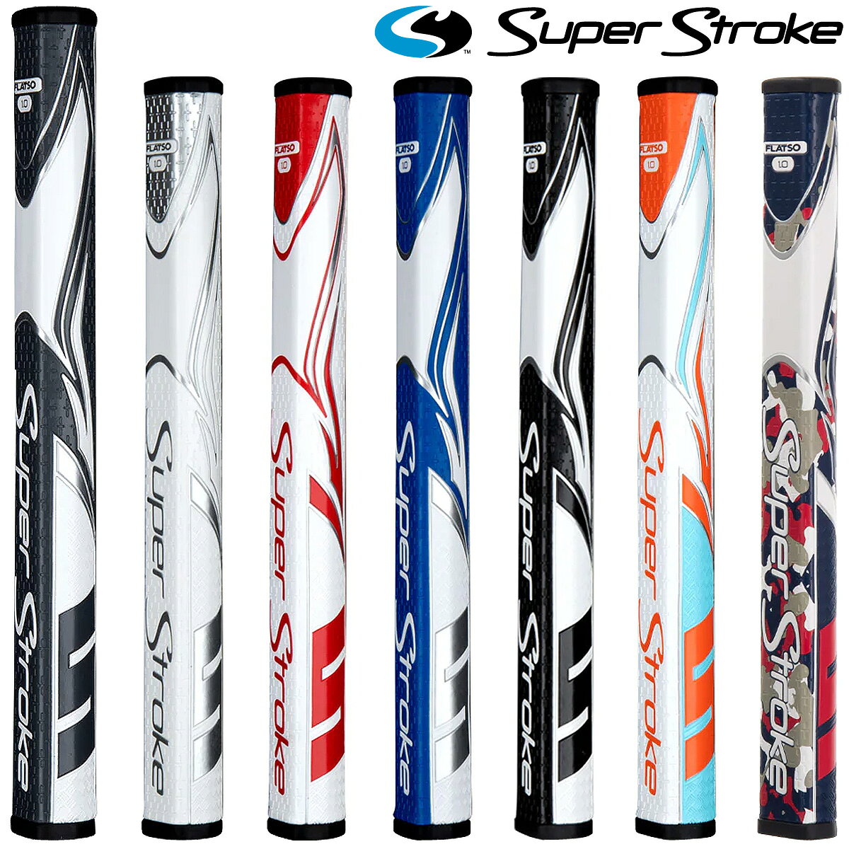 Golfit ゴルフイット ライト 正規品 SuperStroke Zenergy Flatso 1.0 スーパーストローク ゼナジー フラッツォ 1.0 パター用ゴルフグリップ 「 GR-248 」