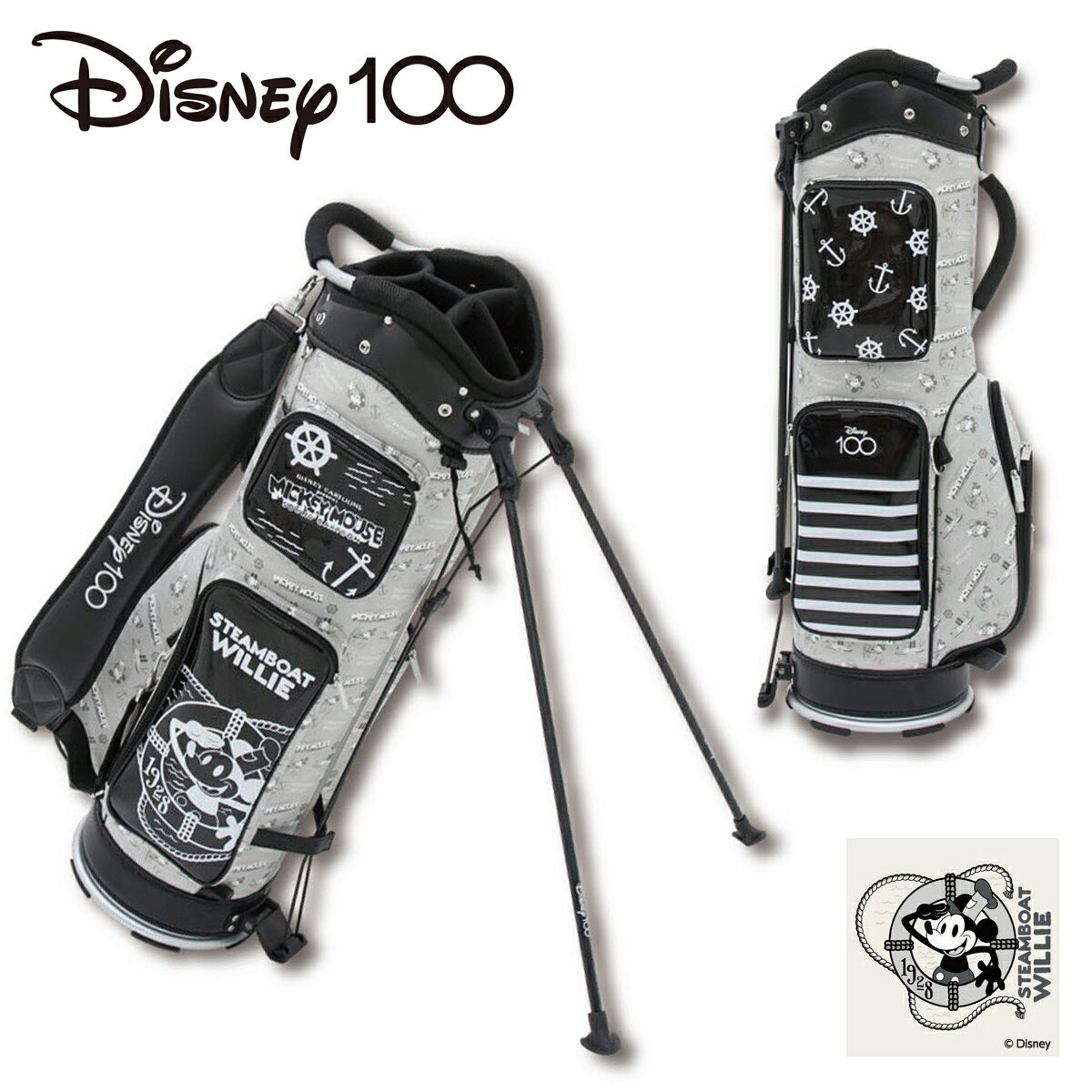 【8/1 エントリー/抽選で最大100%ポイントバック】 【限定品】 Lynx リンクス 正規品 Disney100 ディズニー100 キャディバッグ 2023新製品 「 73220-400-001 」 【あす楽対応】のサムネイル