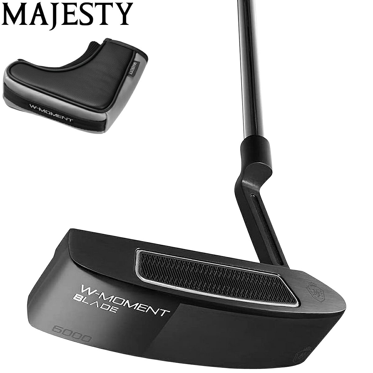 【11/20 エントリー/抽選で最大100%ポイントバック】 MAJESTY マジェスティ 日本正規品 W-MOMENT PUTTER ダブリューモーメント パター ブレードタイプ スチールシャフト
