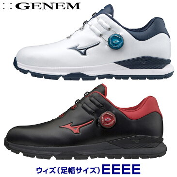 【4E】MIZUNO(ミズノゴルフ)日本正規品 GENEM010 BOA(ジェネムボア) スパイクレスゴルフシューズ 2020モデル 「51GQ2000」 【あす楽対応】