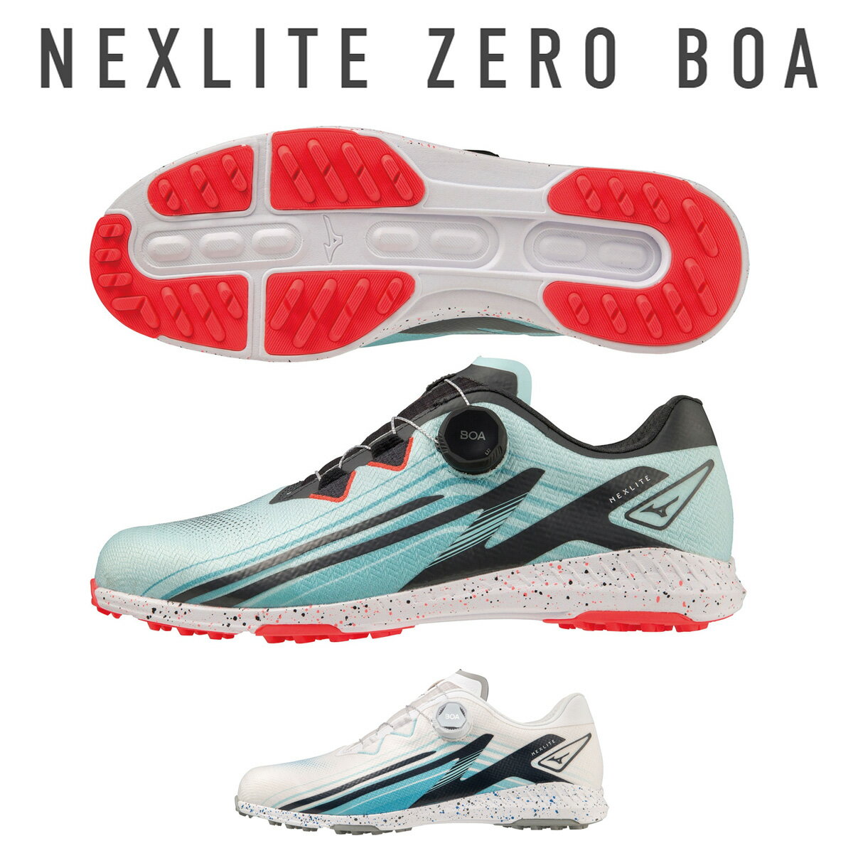 MIZUNO ミズノ 正規品 NEXLITE ZERO BOA ネクスライトゼロボア スパイクレスゴルフシューズ 2023モデル 「 51GM2320 」 