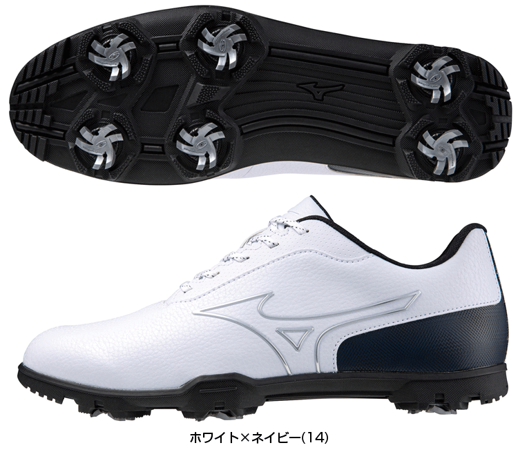 【10/30限定!エントリーで当店全品ポイント10倍!】 MIZUNO ミズノ 正規品 WIDE STYLE LIGHT ST ワイドスタイル ライトST ソフトスパイク ゴルフシューズ 「 51GQ2340 (4E相当) 」 【当店在庫品】