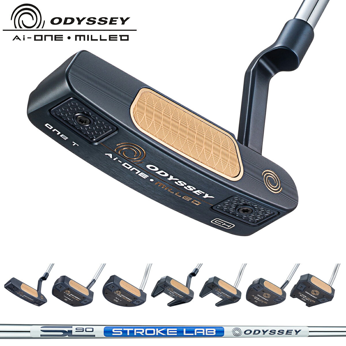 ODYSSEY オデッセイ日本正規品 AI-ONE MILLED エーアイワン ミルド パター 2024新製品 ストロークラボSL90スチールシャフト 【あす楽対応】