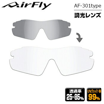 ZYGOSPEC (ジゴスペック) AirFly (エアフライ) スポーツサングラス AF-301 AF-302 専用スペアレンズ 調光グレー 「AF-301-TG」