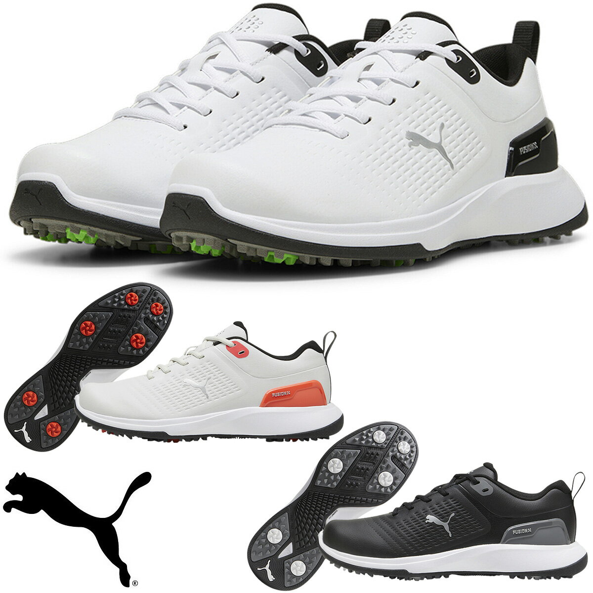 楽天EZAKI　NET　GOLF【5/15 エントリー/抽選で最大100％ポイントバック】 PUMA GOLF プーマ ゴルフ 日本正規品 グリップフュージョン フレックス スパイクレス ゴルフシューズ 2024新製品 「 378942 」 【あす楽対応】