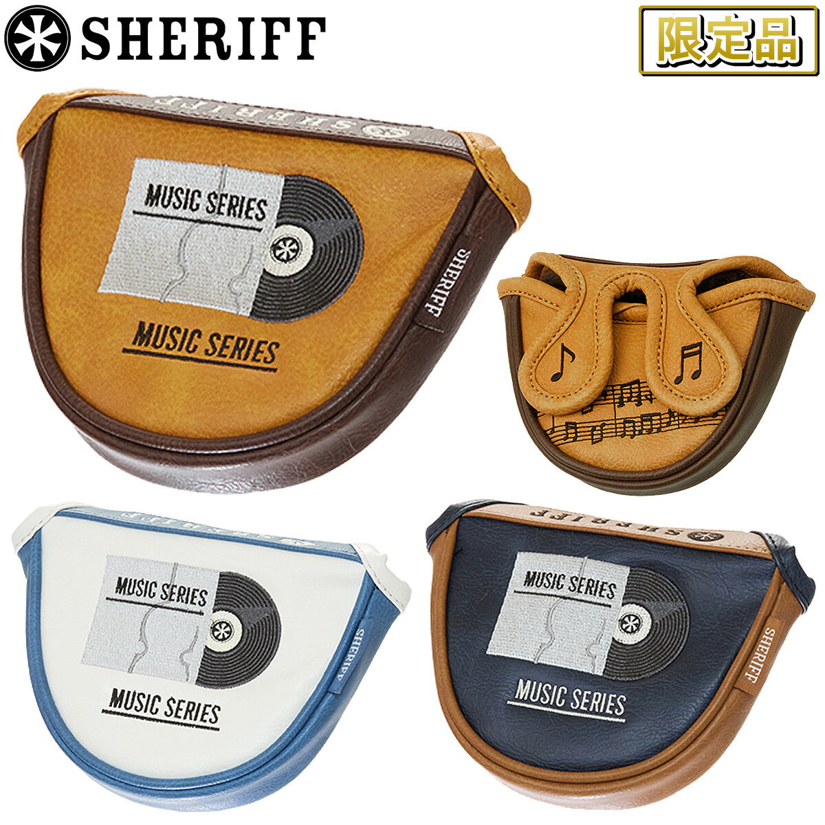 ●SHERIFF/シェリフゴルフから、古き良き時代をイメージしたミュージックシリーズ2025年セカンドモデルが『新発売』します。 ●『誰かと同じ物は持ちたくない』そんなこだわりゴルファーの想いをカタチにしたミュージック感あふれる数量限定のヘッドカバーです。 ●渋さと高級感の両方を兼ね合わせた仕上がりにするため、ハイクオリティな刺繍と一般的にはあまり使われることのない高級素材にこだわりました。 ●生地も丈夫で傷が付きにくく撥水性が良い点もシェリフヘッドカバーの特長です。 ●シャフトを傷つけない裏生地のボアや、渋さをアップグレードしたデザインなど細部の一つ一つにもこだわっています。 ●ゴルフバッグ専門メーカーだからこそのノウハウを詰め込み、見た目にも耐久性にも優れたパーツのみで構成しています。 ●パター用は出し入れしやすいマグネット式で、使いやすさに配慮した設計になっています。 ●高級感とデザイン性を備え、周りから注目を浴び、見た目にとことんこだわった数量限定ヘッドカバーを是非ご体験なさってください。特別な贈り物としてもオススメです。 素材 合成皮革 サイズ マレット型用 ※ヘッドの形により対応出来ない場合もございます カラー マスタード×ダーク、ホワイト×ターコイズ、ネイビー×キャメル 特長 マグネット式