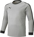 PUMA(プーマ) LIGA ジュニア GKシャツ パッド付き サッカー・フットサル ゴールキーパーウェア 05SILVER-BLA