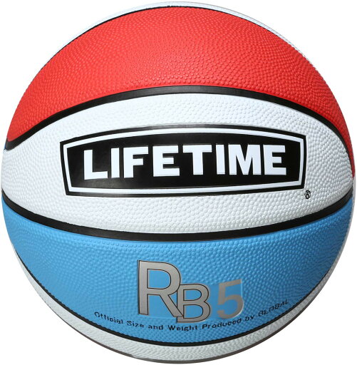 LIFETIME(ライフタイム) バスケットボール5号球 W/R/B LIFETIME(ライフタイム) バスケットボール5号球 W/R/B
