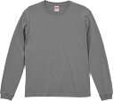 UnitedAthle(ユナイテッドアスレ) 5 . 6オンス ロングスリーブTシャツ(1 . 6インチリブ) ストーングレー