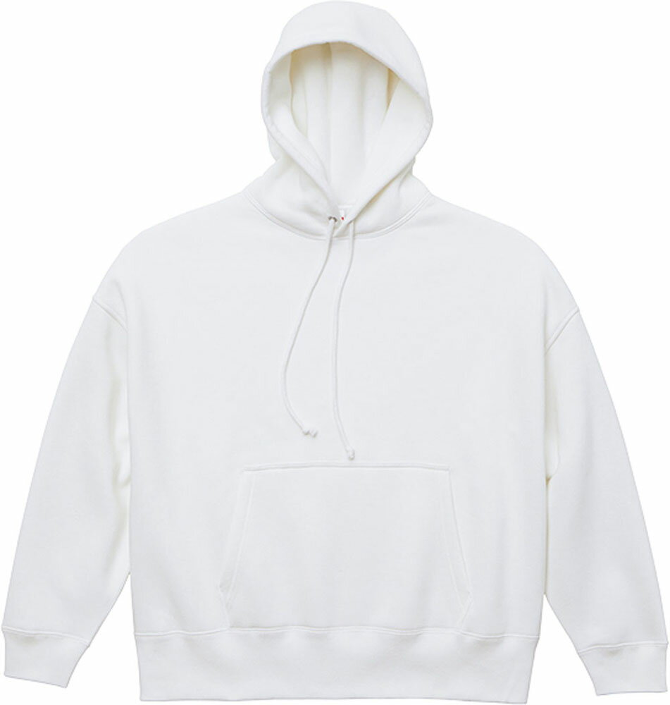 UnitedAthle(ユナイテッドアスレ) 10.0オンス T/C ビッグシルエット スウェット プルオーバー パーカ(裏起毛) ホワイト