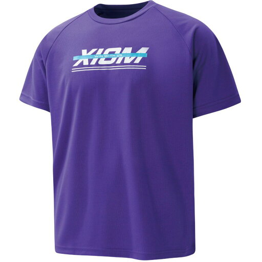 XIOM(エクシオム) カラーライン T-シャツ パープル S XIOM(エクシオム) カラーライン T-シャツ パープル S