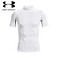 UNDER ARMOUR(アンダーアーマー) UA HG Armour Comp Mock SS WHITE/BLACK 【ケームシャツ・パンツ】