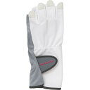 DUNLOP(ダンロップテニス) ダンロップ DUNLOP レディース グローブ ハーフタイプ 両手セット TGG-0119W ホワイト