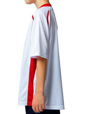 アシックス Jr.ゲームシャツ BRILLIANT WHITE/CLASSIC RED 2104a014-101