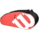 Wilson(EC\) TEAMJ 6PK RACKET BAG