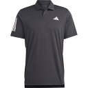 adidas(アディダス) M TENNIS CLUB 3ストライプス ポロシャツ BLK