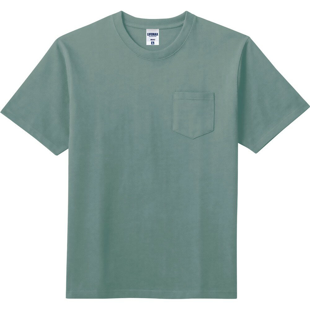 BONMAX（ボンマックス） 10．2オンスポケット付きスーパーヘビーウェイトTシャツ スモーキーグリーン