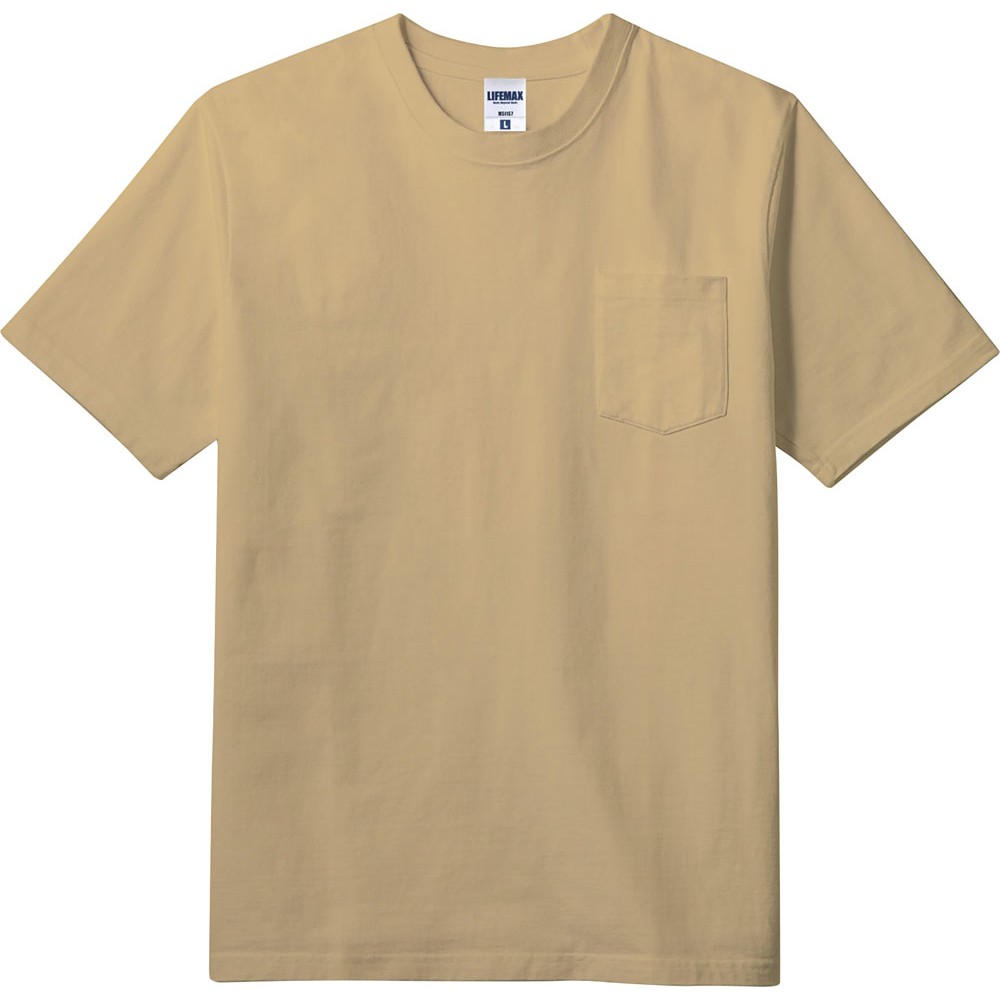BONMAX（ボンマックス） 10．2オンスポケット付きスーパーヘビーウェイトTシャツ サンドカーキ