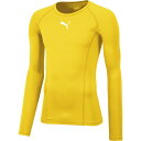 PUMA(プーマ) LIGA BASELAYER SS Tシャツ LS CYBER YELLOW