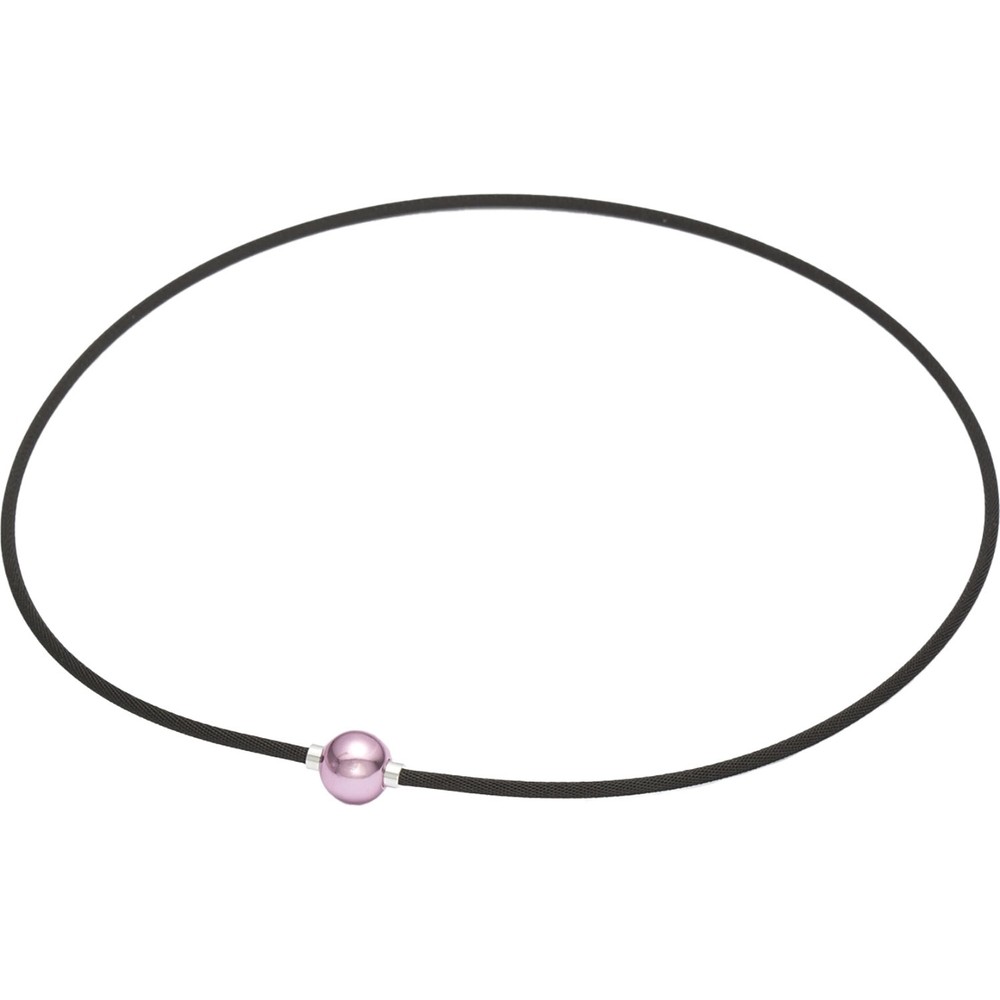 ファイテン(PHITEN) RAKUWAネックレス EXTREME ミラーボール(ライト) ピンク/シルバー 40cm