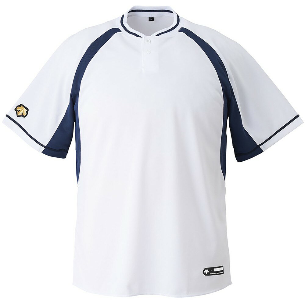 デサント 【男女兼用 野球・ソフトボール用ウェア】 2ボタンベースボールシャツ