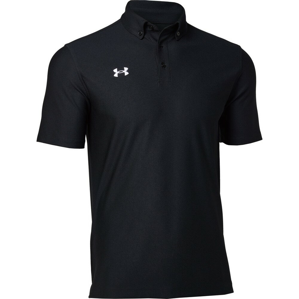 アンダーアーマー UA チーム アーマー ポロ （ボタンダウン） Black／White