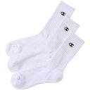 チャンピオン 3P MIDDLE SOCKS ホワイト