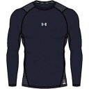 アンダーアーマー UAアイソチル コンプレッション ショートスリーブ クルー シャツ MIDNIGHTNAVY