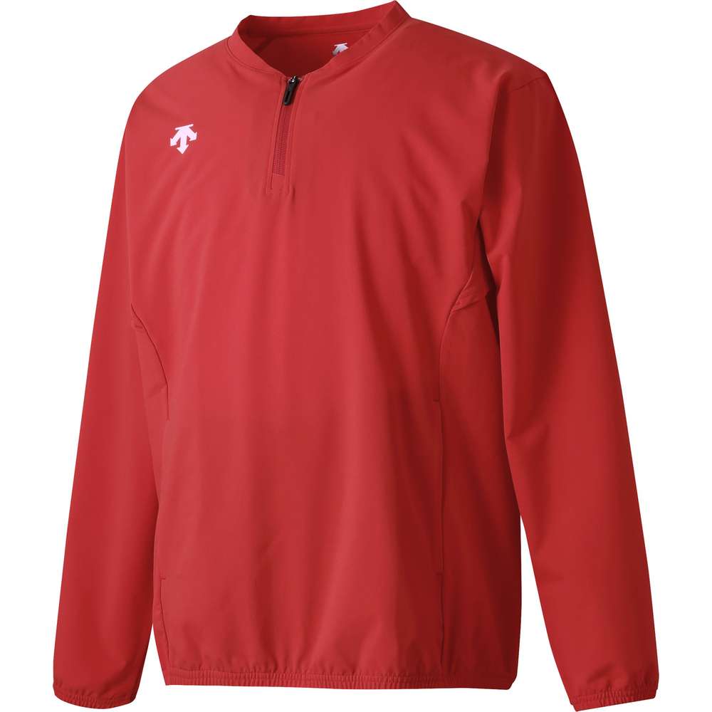 デサント 長袖 ストレッチジャケット レッド