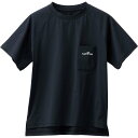 エーキューエー KW-4682PLAYSAQA遮熱Tシャツジュニア130CMBK ブラック×ホワイト