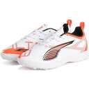 プーマ ウルトラ5プレイTT+MIDJR PUMAWHITE-PUMABLACK-GLOWINGRED