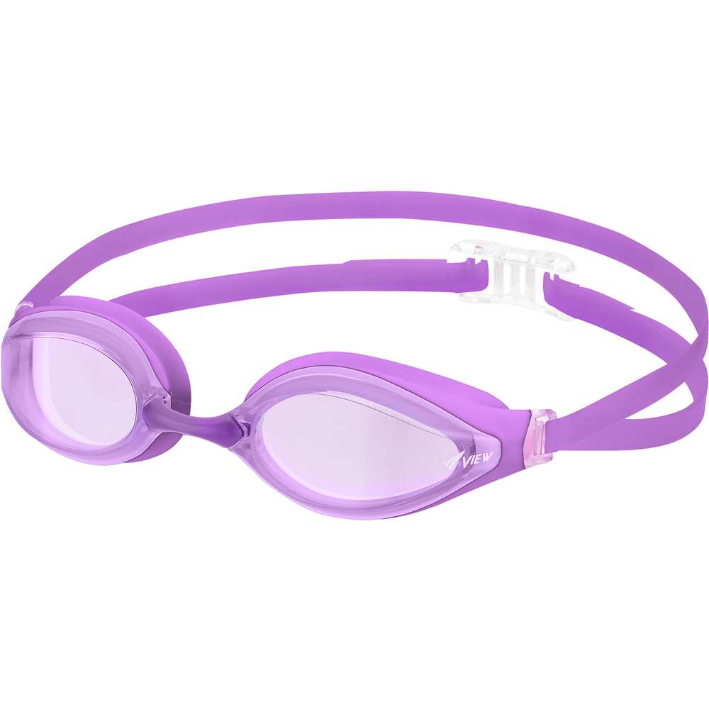 ビュー クッション付きレーシングゴーグルAILEミラータイプ ラベンダーピンク