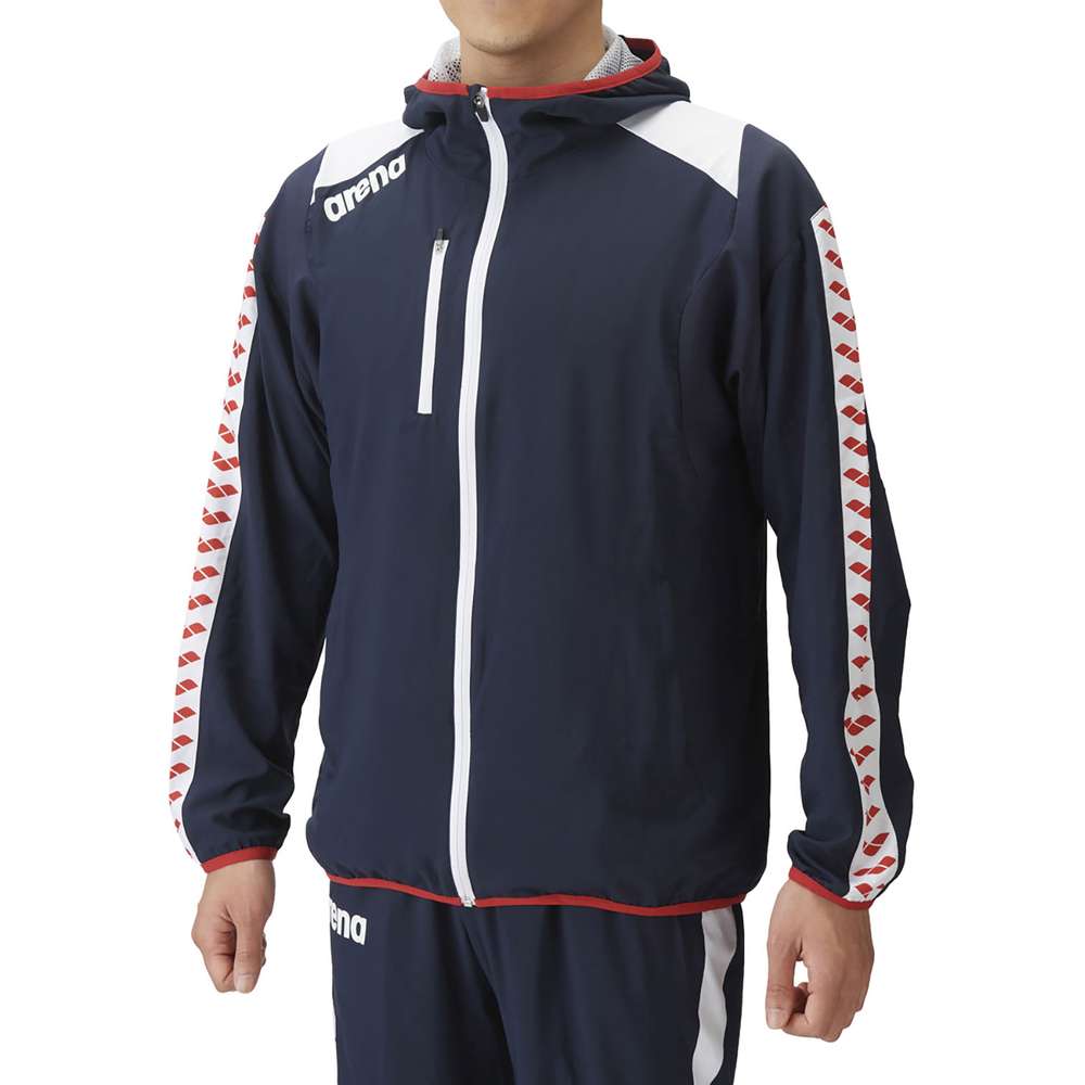 アリーナ ジャケット ネイビー×ホワイト