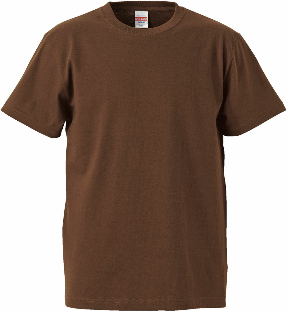 UnitedAthle(ユナイテッドアスレ) 5.6オンスTシャツ(ガールズ) D ブラウン