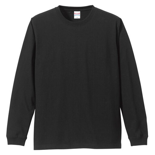 UnitedAthle(ユナイテッドアスレ) 5 . 6オンス ロングスリーブTシャツ(1 . 6インチリブ) ブラック UnitedAthle(ユナイテッドアスレ) 5 . 6オンス ロングスリーブTシャツ(1 . 6インチリブ) ブラック