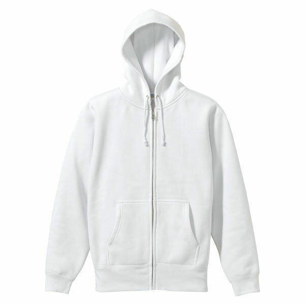 UnitedAthle(ユナイテッドアスレ) 10.0オンス CVCスウェットフルジップパーカ(アダルト) ホワイト
