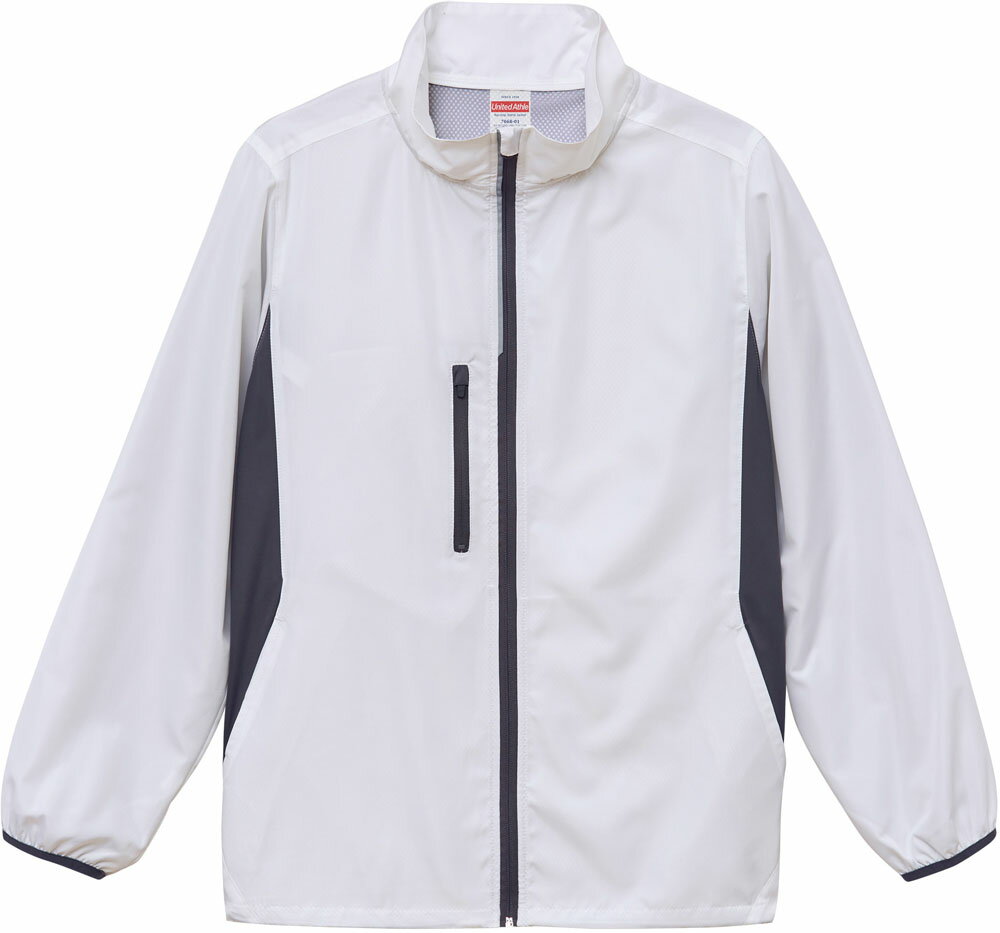 UnitedAthle(ユナイテッドアスレ) (男女兼用) ソフトストレッチ スタンドジャケット ホワイト