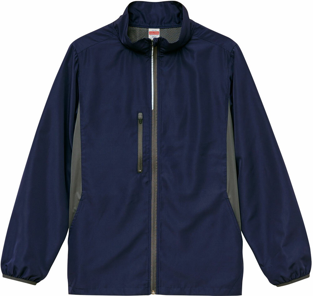 UnitedAthle(ユナイテッドアスレ) (男女兼用) ソフトストレッチ スタンドジャケット ネイビー