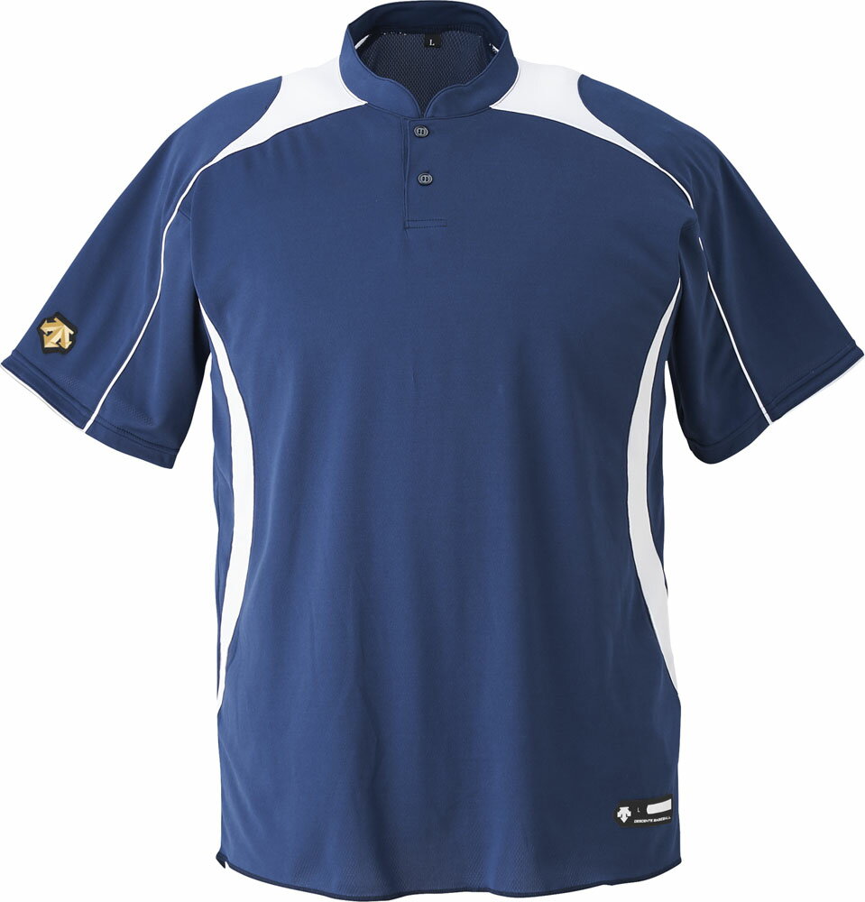 デサント(DESCENTE) 【男女兼用 野球・ソフトボール用ウェア】 立衿2ボタンベースボールシャツ