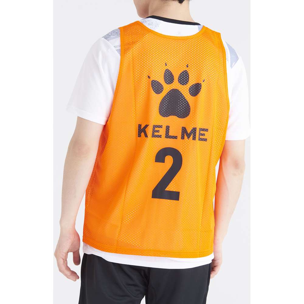 ケレメ 番号入りトレーニングベスト(10枚入り) ネオンオレンジ
