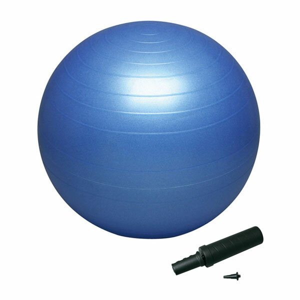 ハタ(HATAS) バランスボールセイフティー ポンプ付(直径約 55 cm・ブルー)