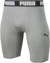 PUMA(プーマ) コンプレッション ジュニア ショートタイツ インナーウェア 13SILVER-BLA