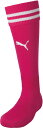 PUMA(プーマ) ライン入り ストッキング 男女兼用 ユニセックス サッカー・フットサル 12RASPBERRY-